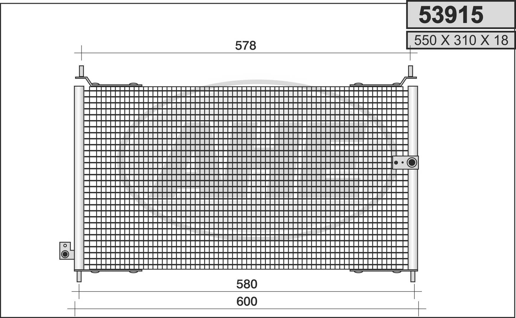 AHE 53915 Condensatore,...