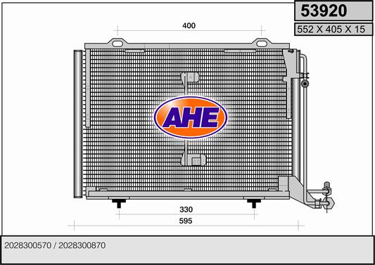AHE 53920 Condensatore,...