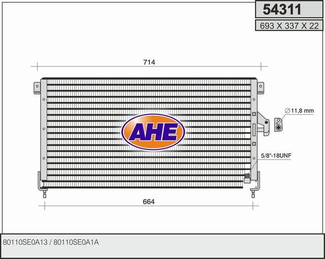AHE 54311 Condensatore,...