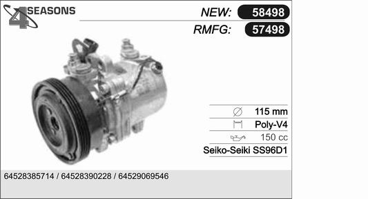 AHE 57498 Compressore,...