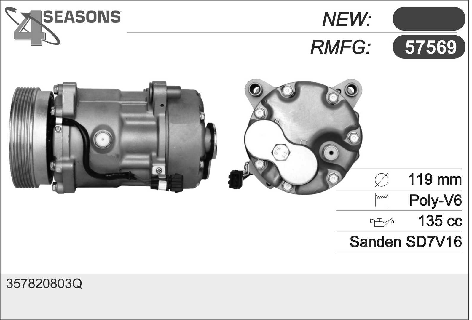 AHE 57569 Compressore,...