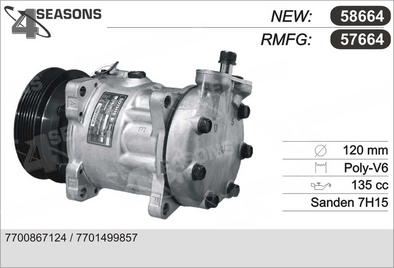 AHE 57664 Compressore,...
