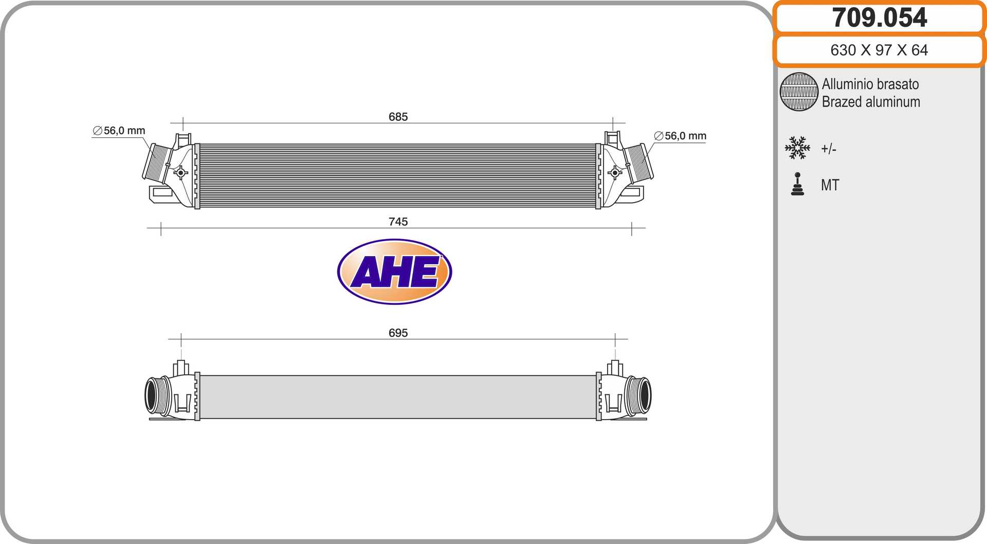 AHE 709.054 Intercooler