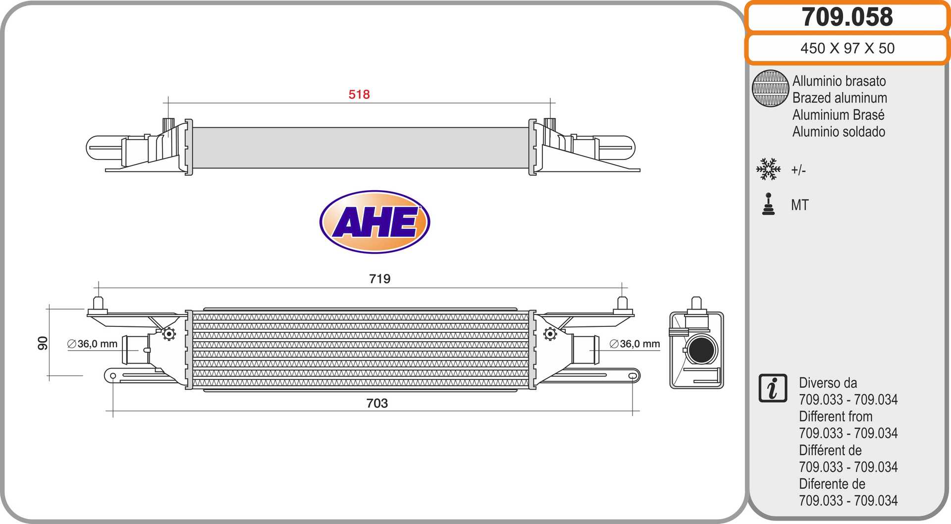 AHE 709.058 Intercooler