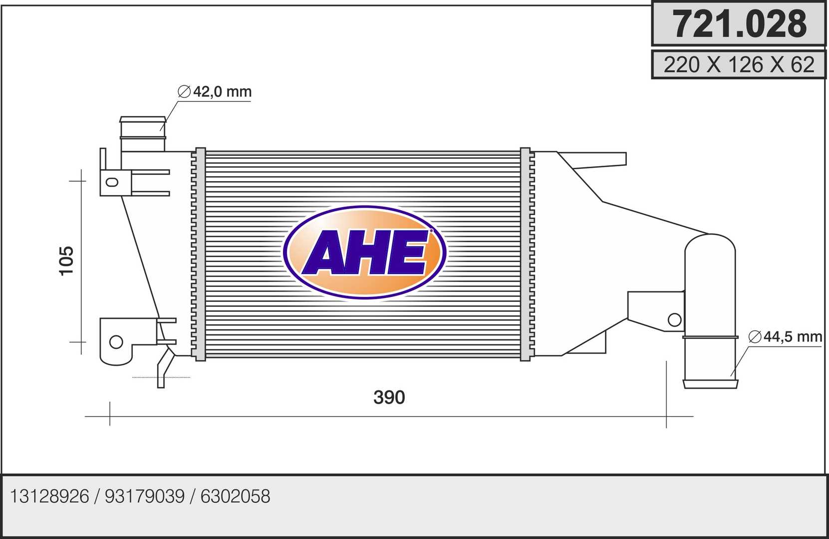 AHE 721.028 Intercooler