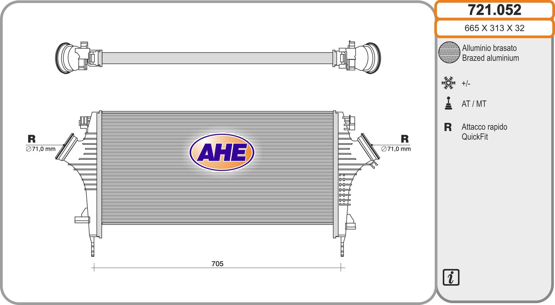 AHE 721.052 Intercooler