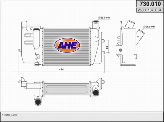AHE 730.010 Intercooler