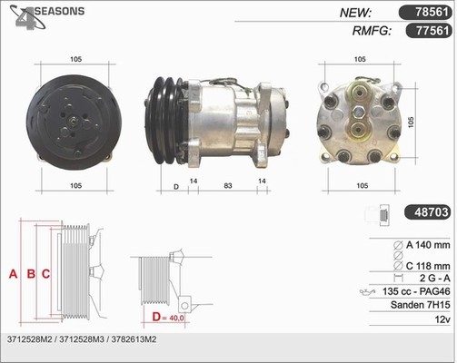AHE 77561 Compressore,...