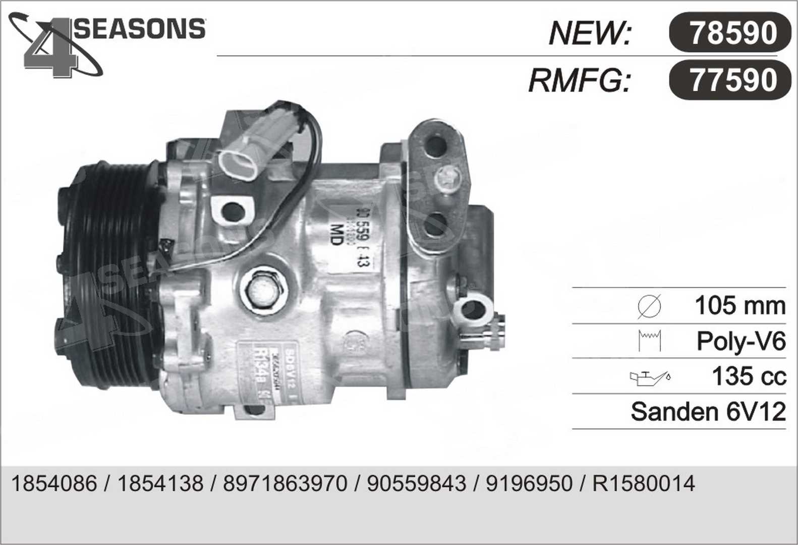 AHE 77590 Compressore,...