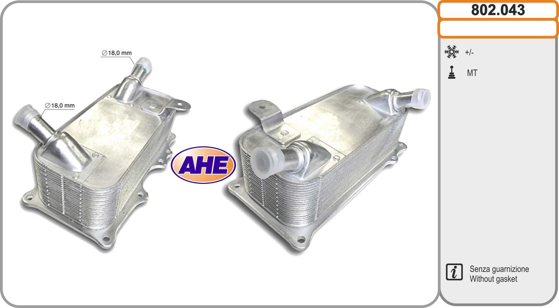 AHE 802.043 Radiatore olio,...