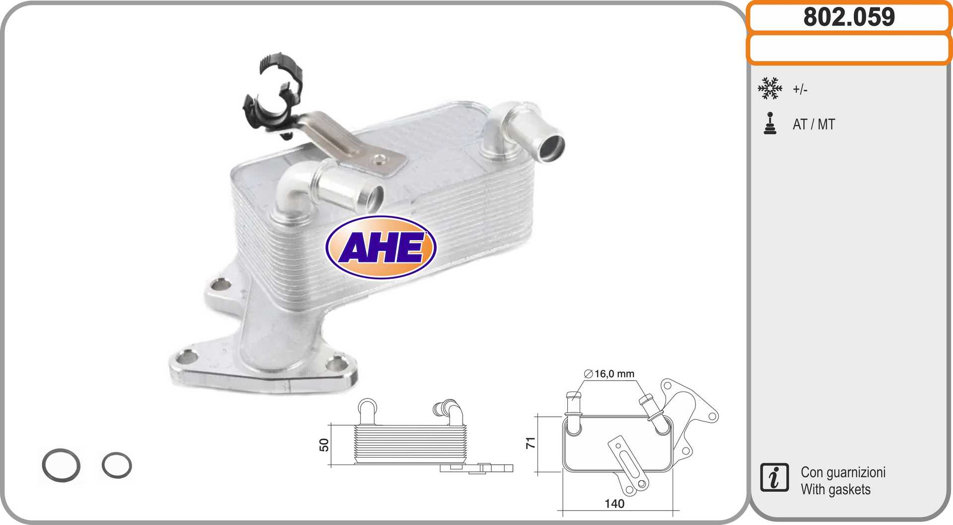 AHE 802.059 Radiatore olio,...