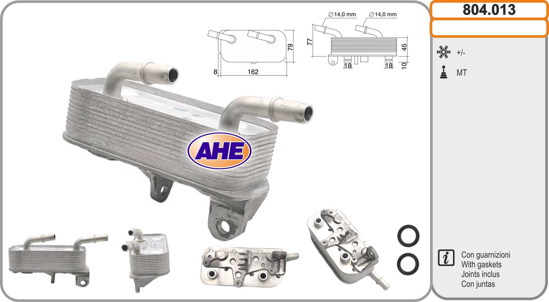 AHE 804.013 Radiatore olio,...