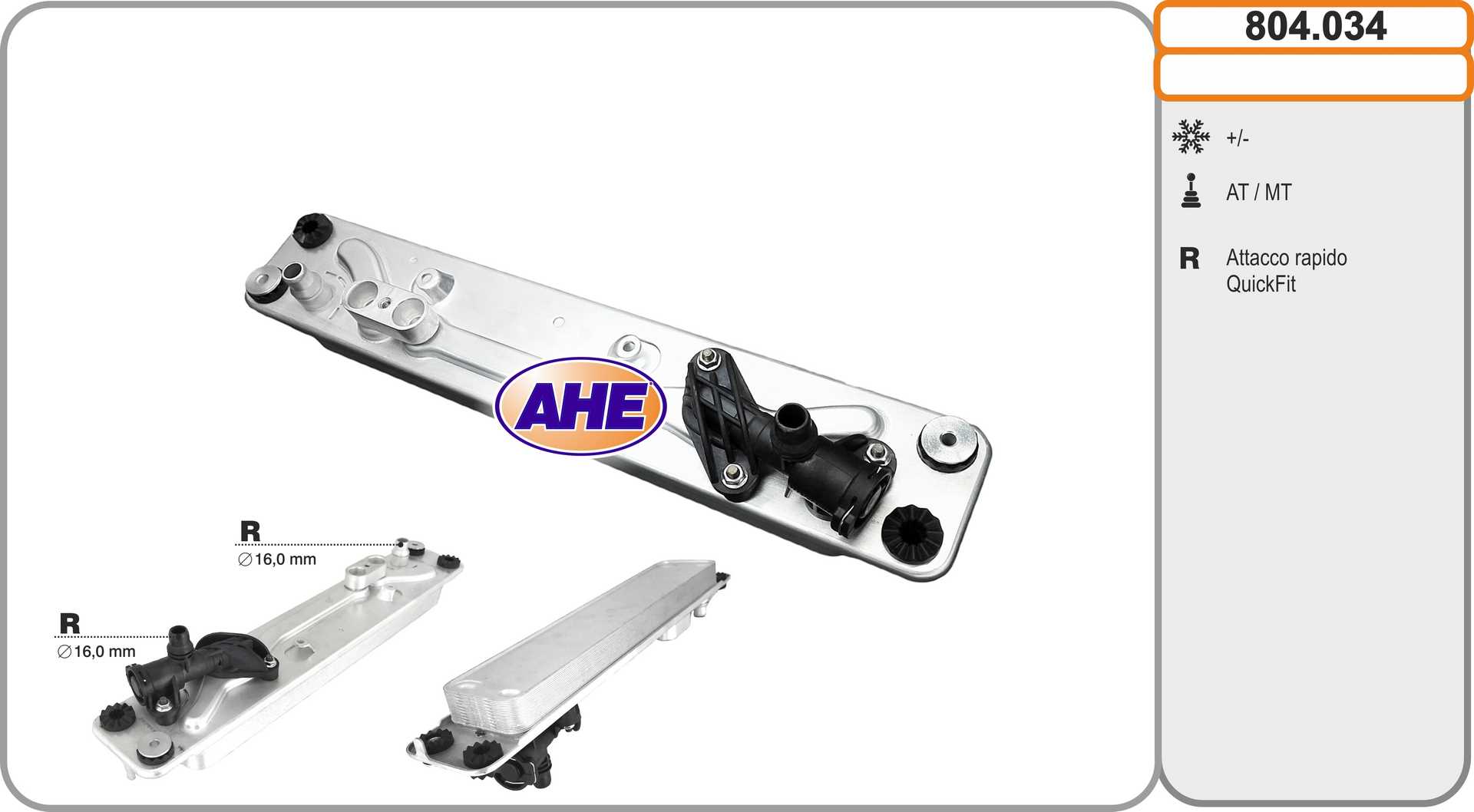 AHE 804.034 Radiatore olio,...