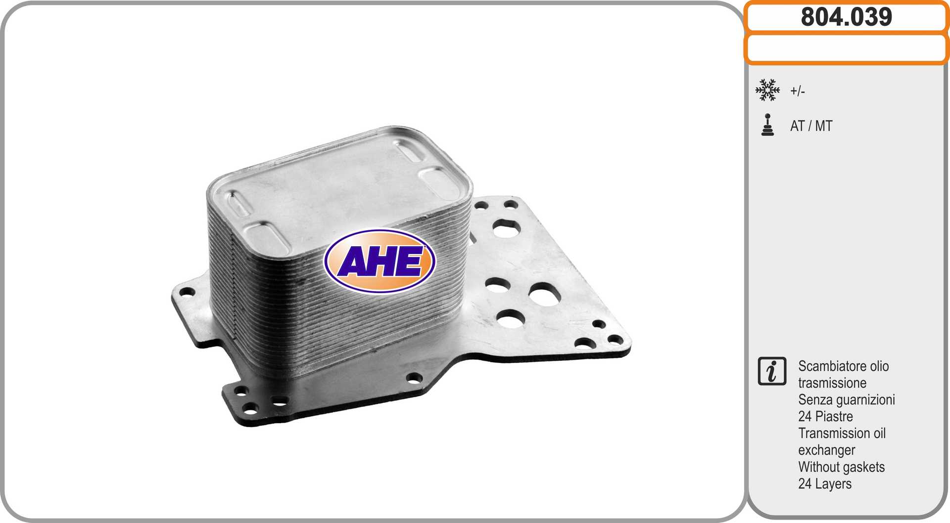 AHE 804.039 Radiatore olio,...