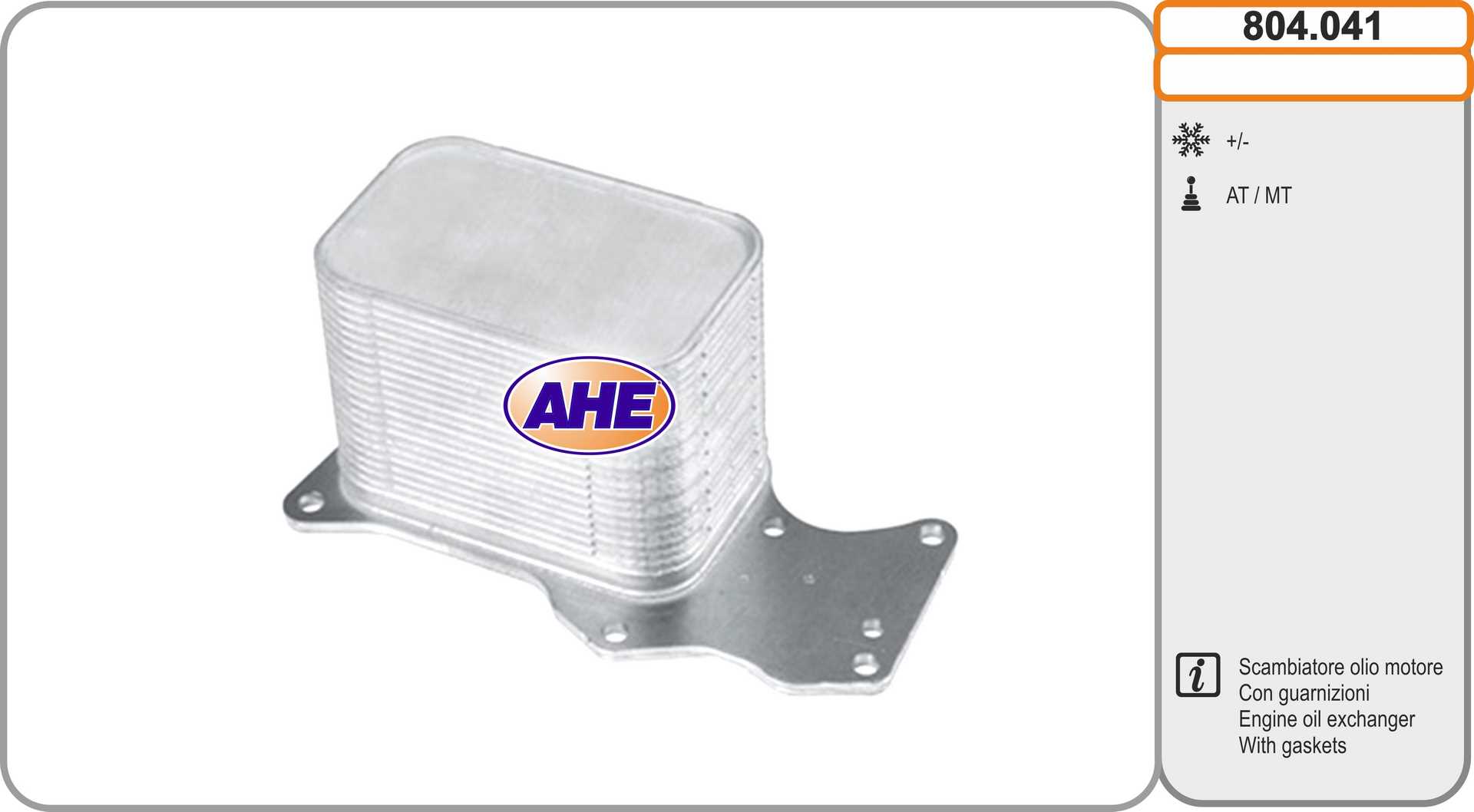 AHE 804.041 Radiatore olio,...