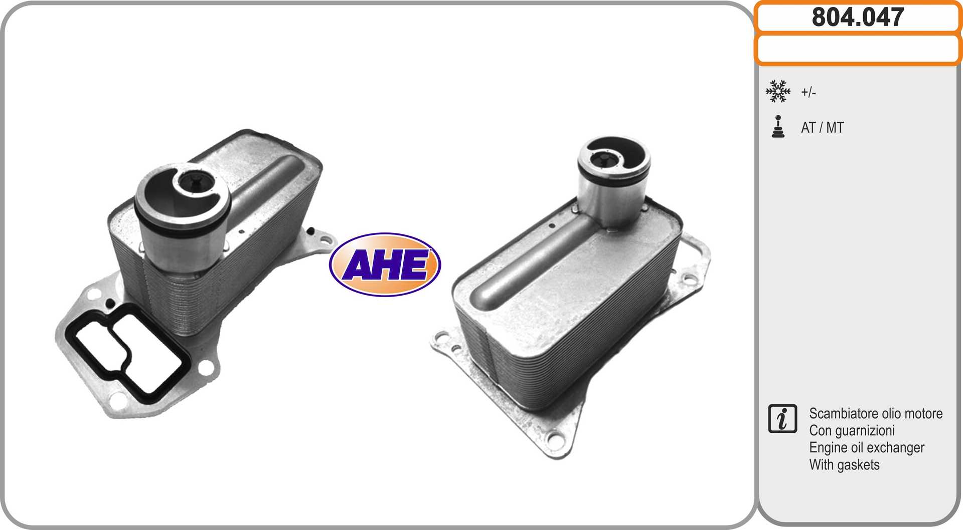 AHE 804.047 Radiatore olio,...