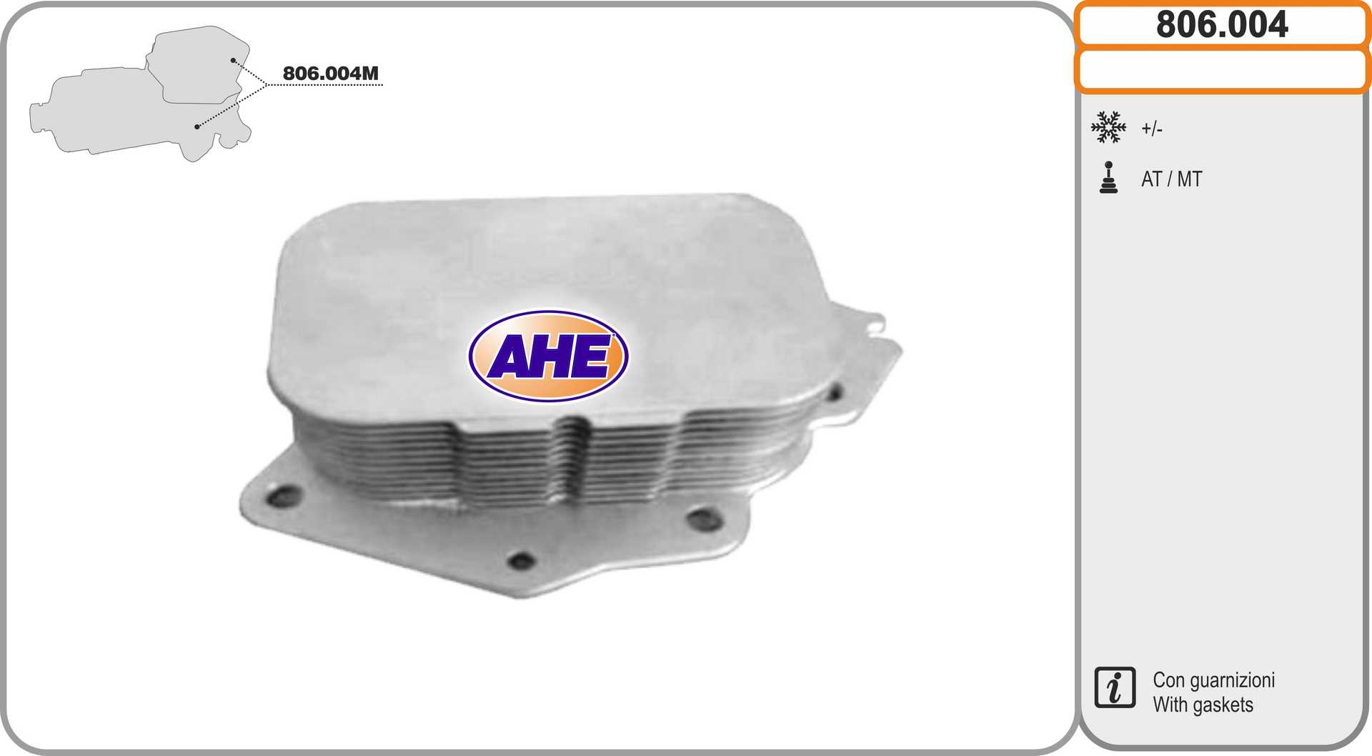 AHE 806.004 Radiatore olio,...