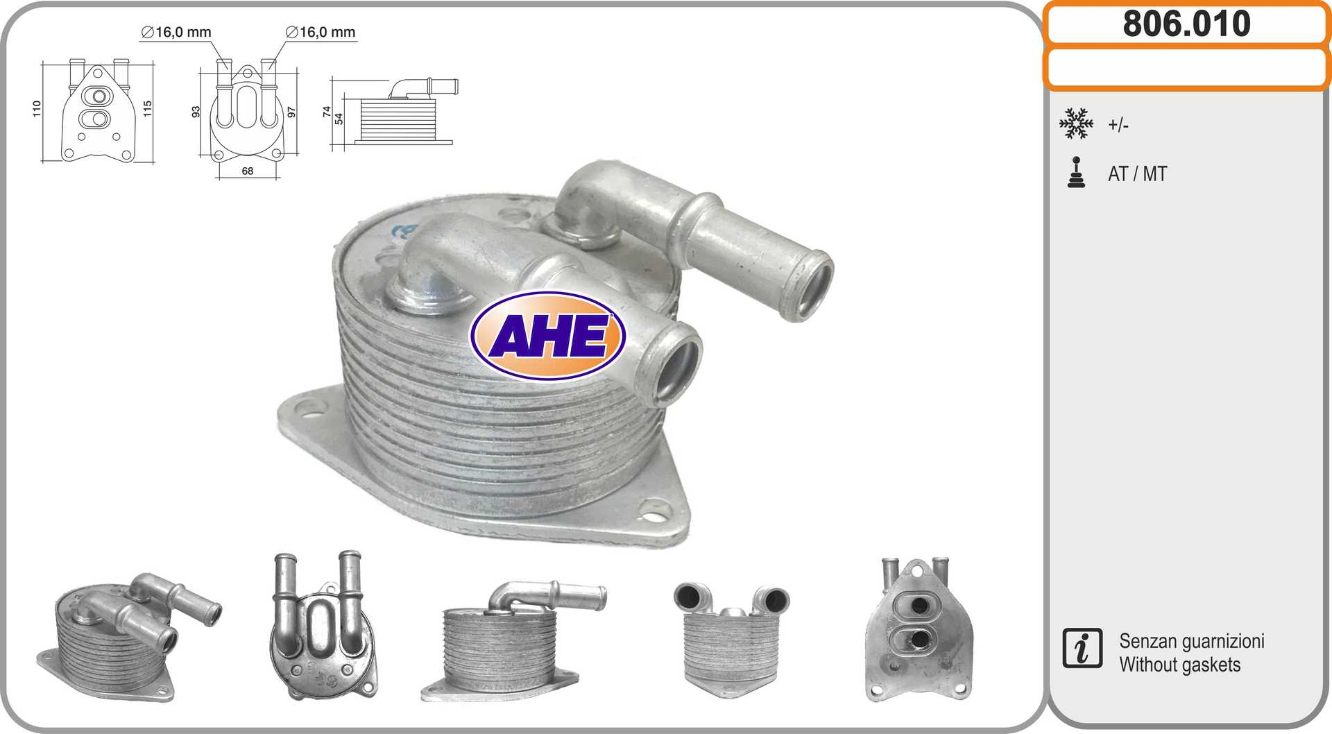 AHE 806.010 Radiatore olio,...