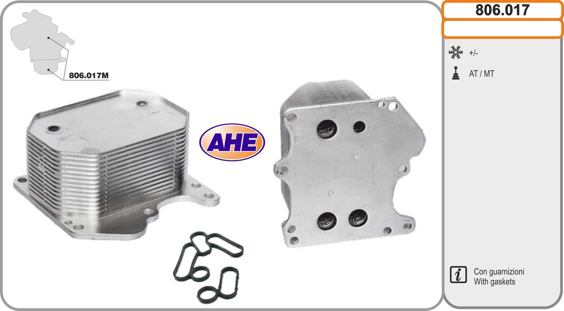 AHE 806.017 Radiatore olio,...