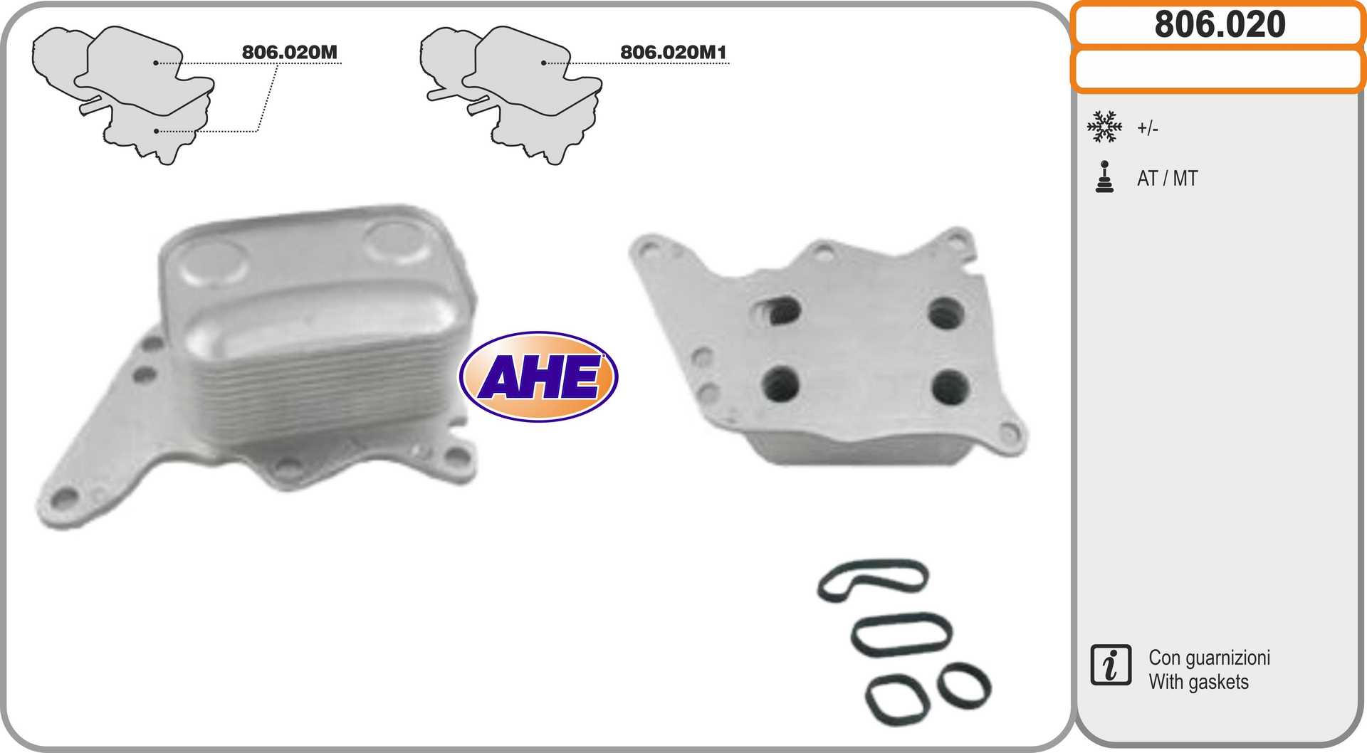 AHE 806.020 Radiatore olio,...