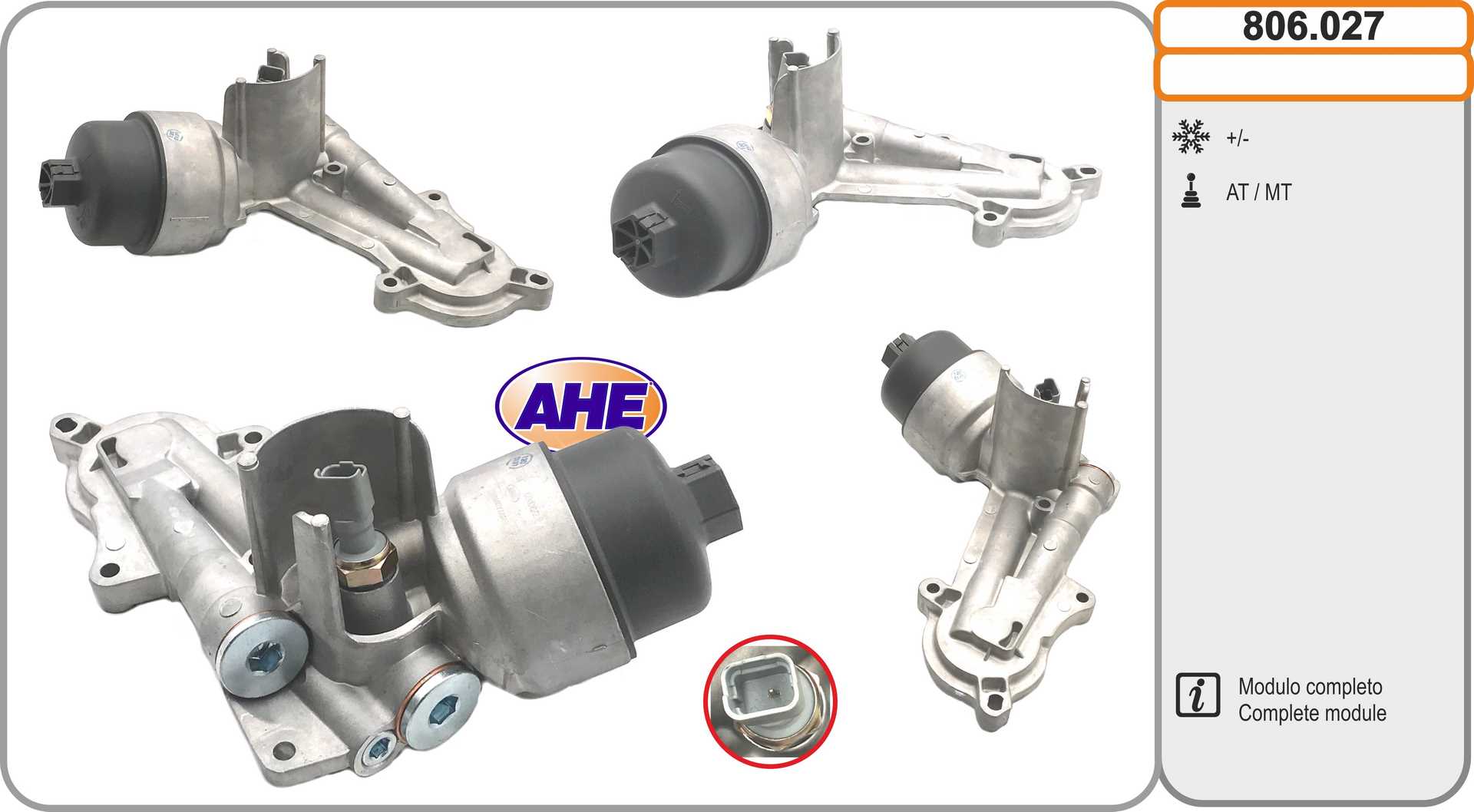 AHE 806.027 Radiatore olio,...