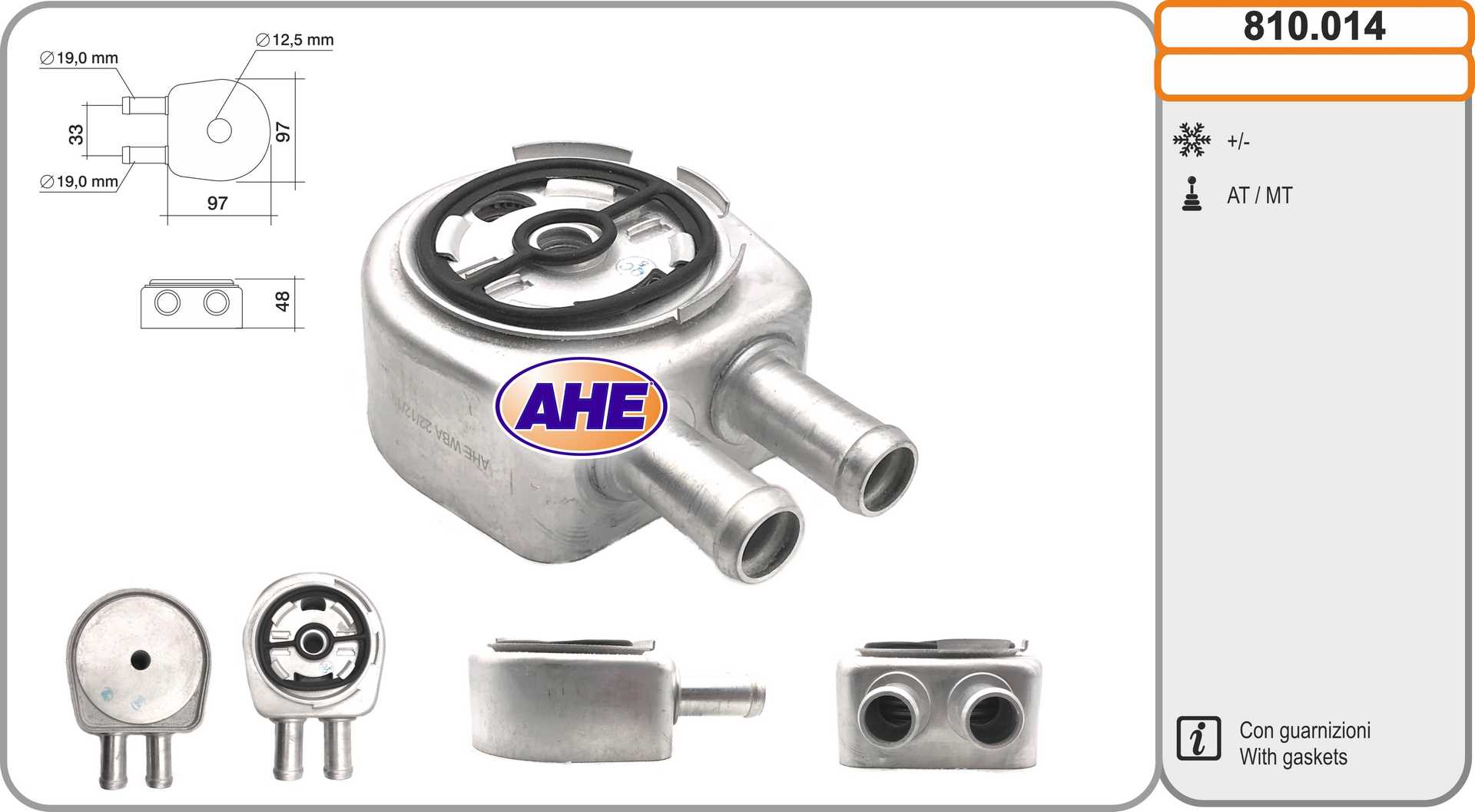 AHE 810.014 Radiatore olio,...