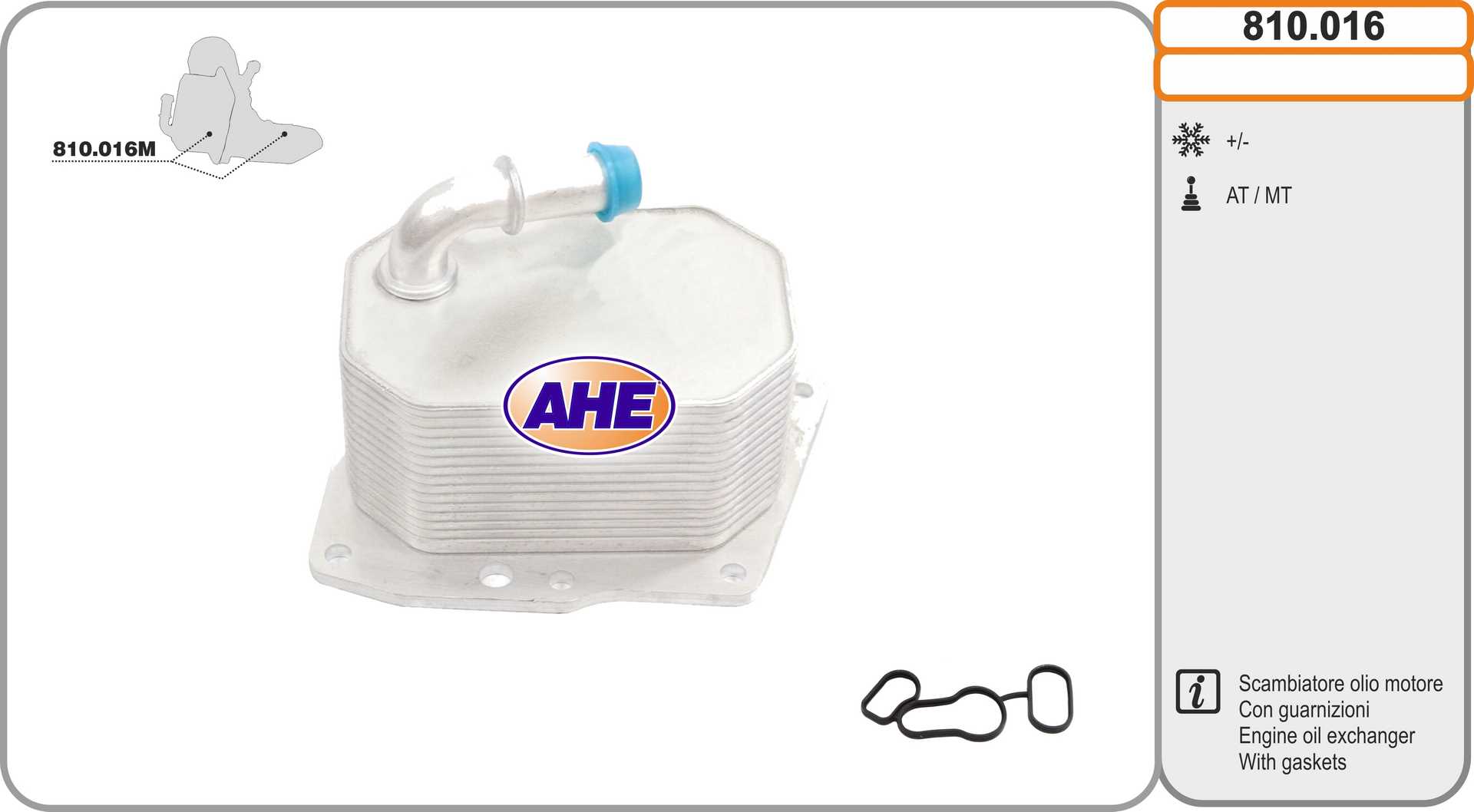 AHE 810.016 Radiatore olio,...