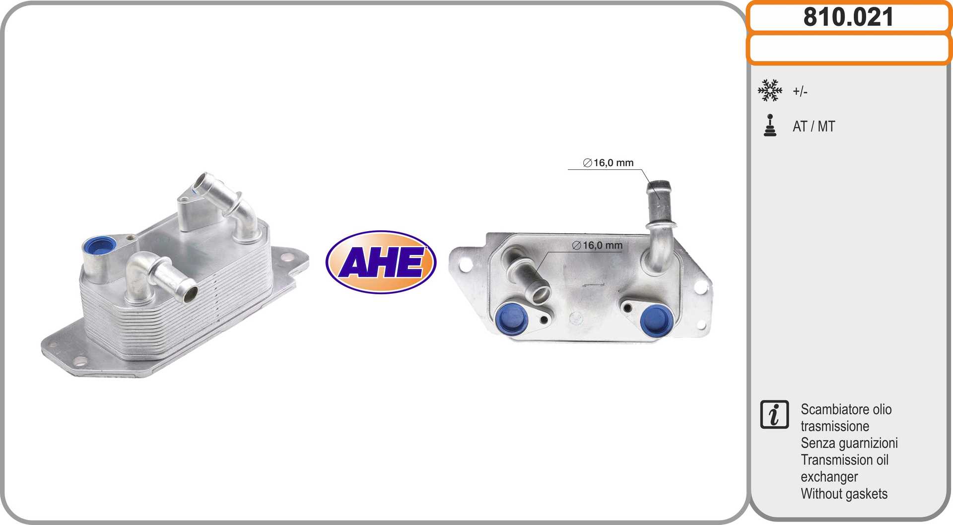 AHE 810.021 Radiatore olio,...
