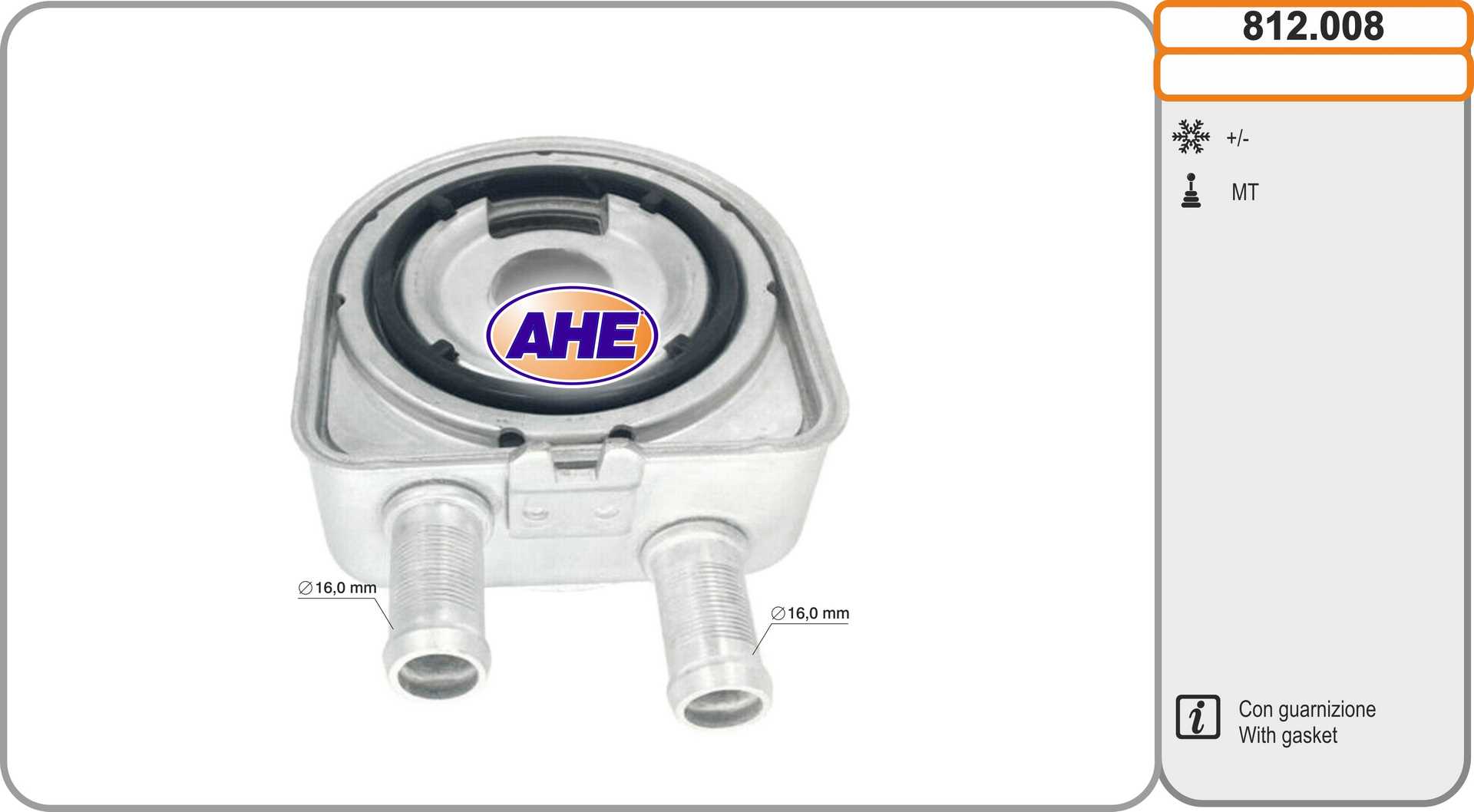 AHE 812.008 Radiatore olio,...