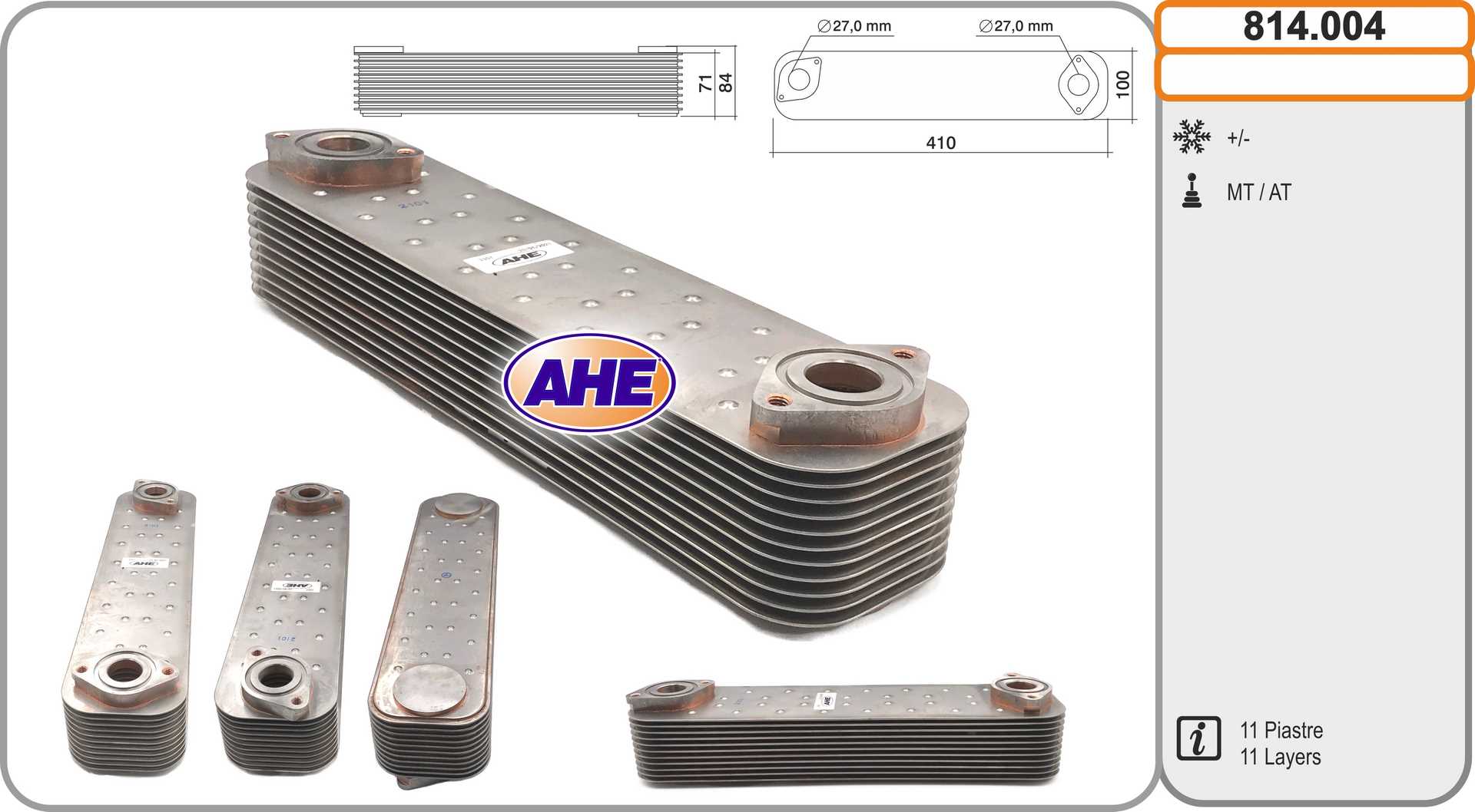 AHE 814.004 Radiatore olio,...