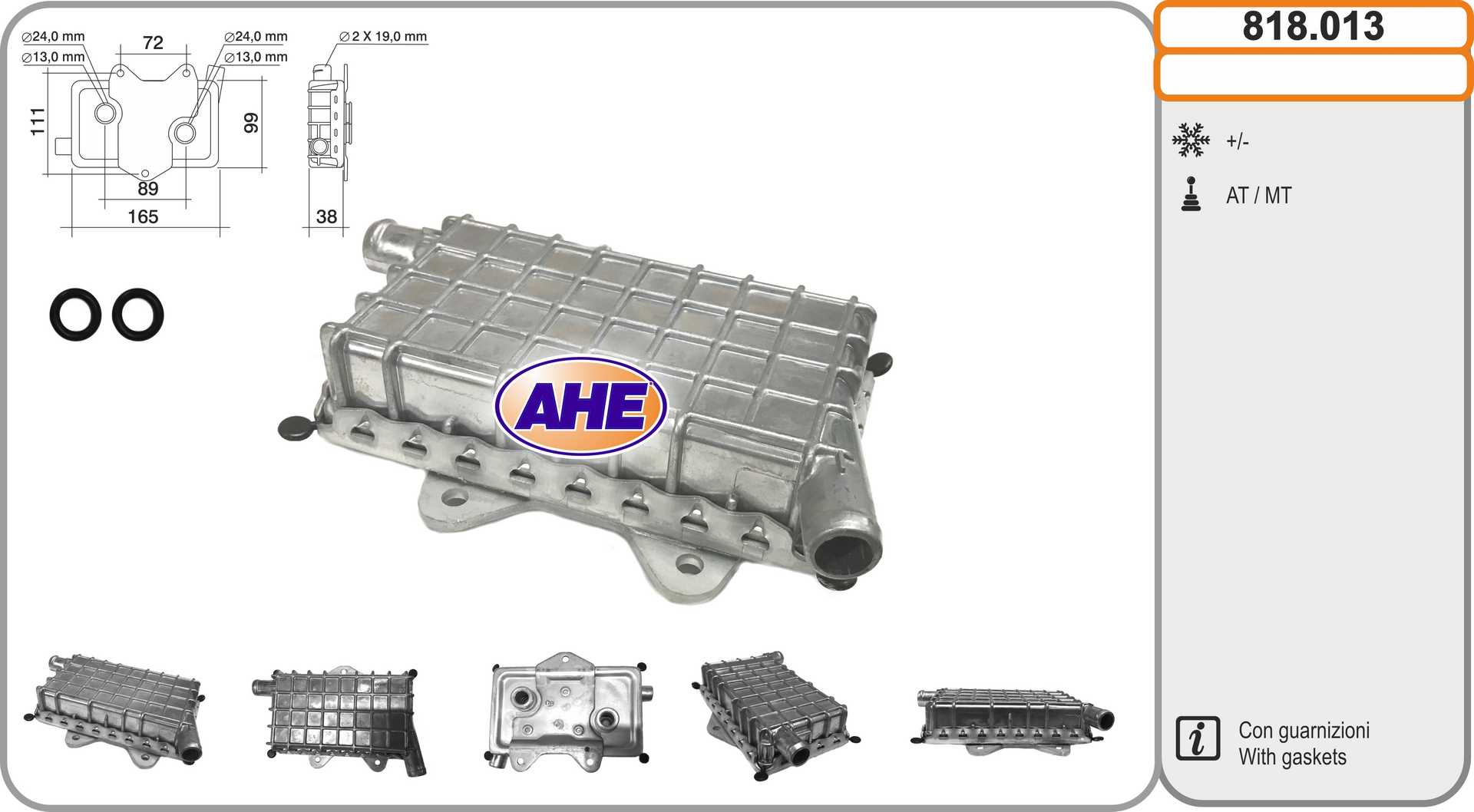 AHE 818.013 Radiatore olio,...