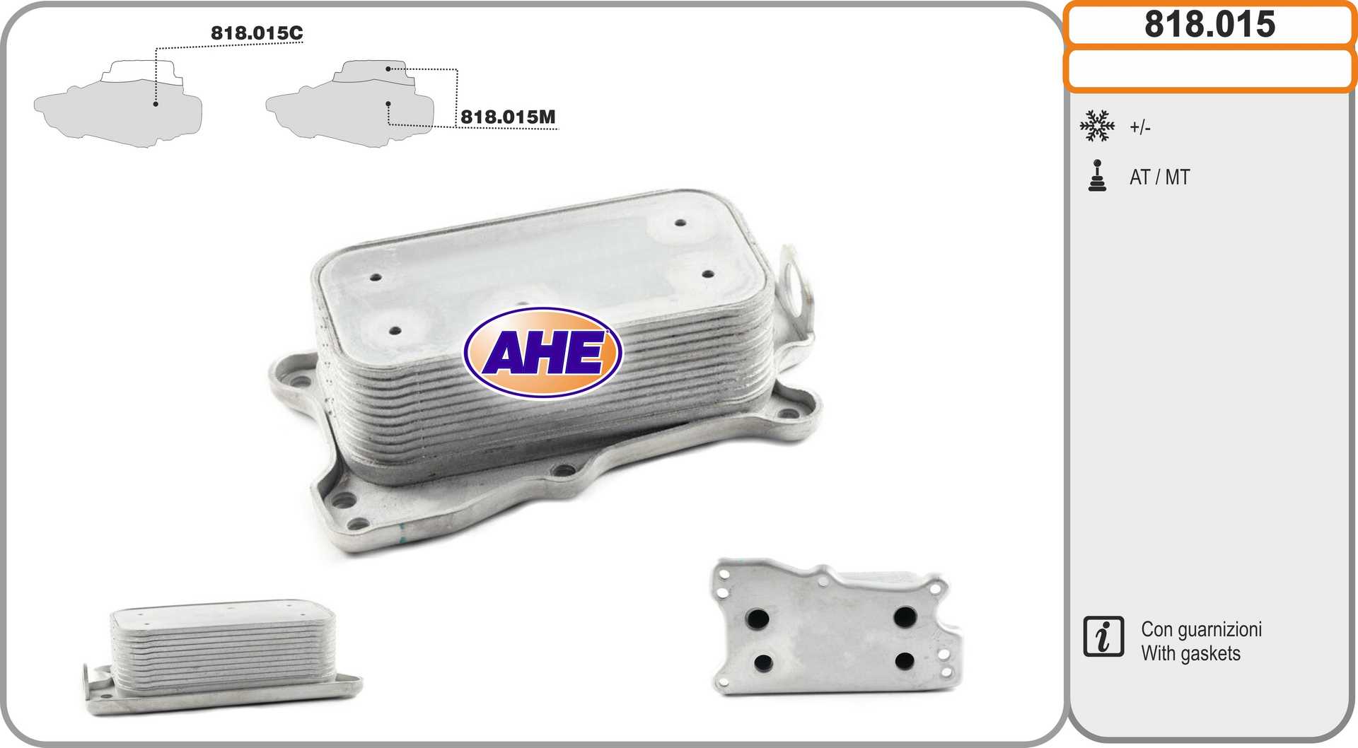 AHE 818.015 Radiatore olio,...