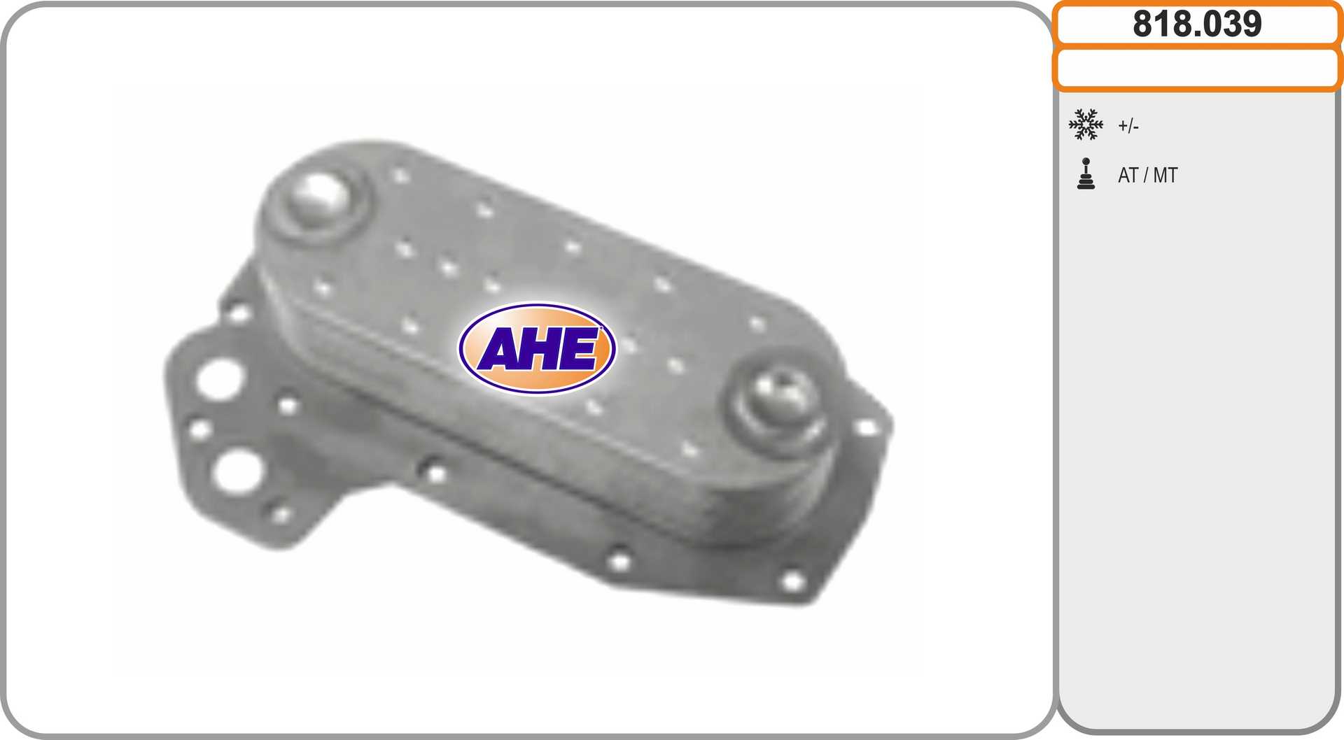 AHE 818.039 Radiatore olio,...