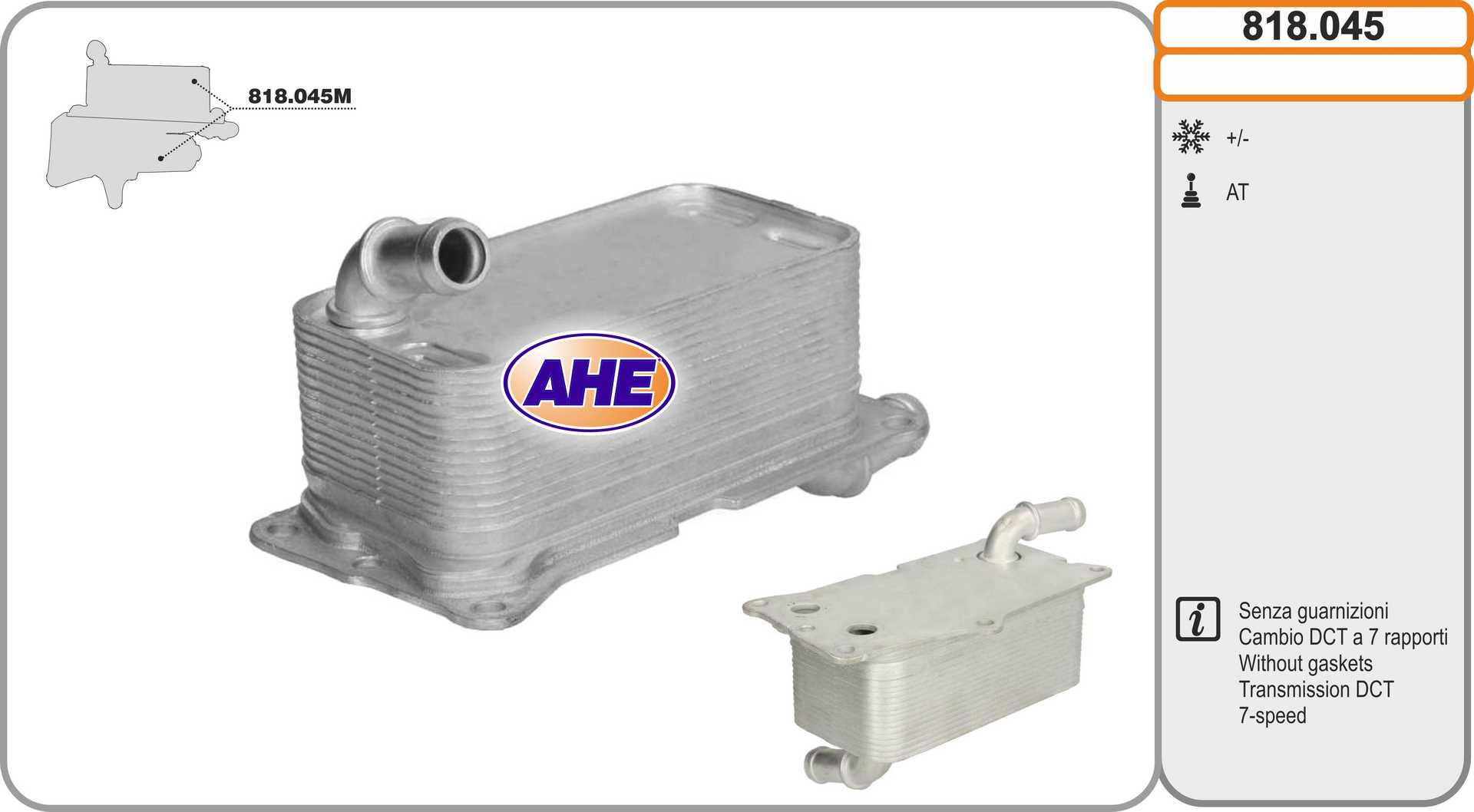 AHE 818.045 Radiatore olio,...