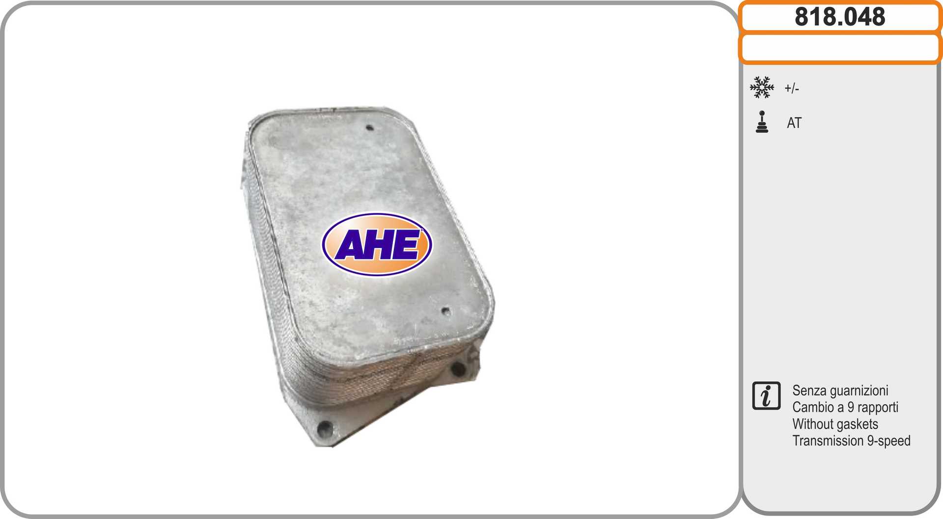 AHE 818.048 Radiatore olio,...