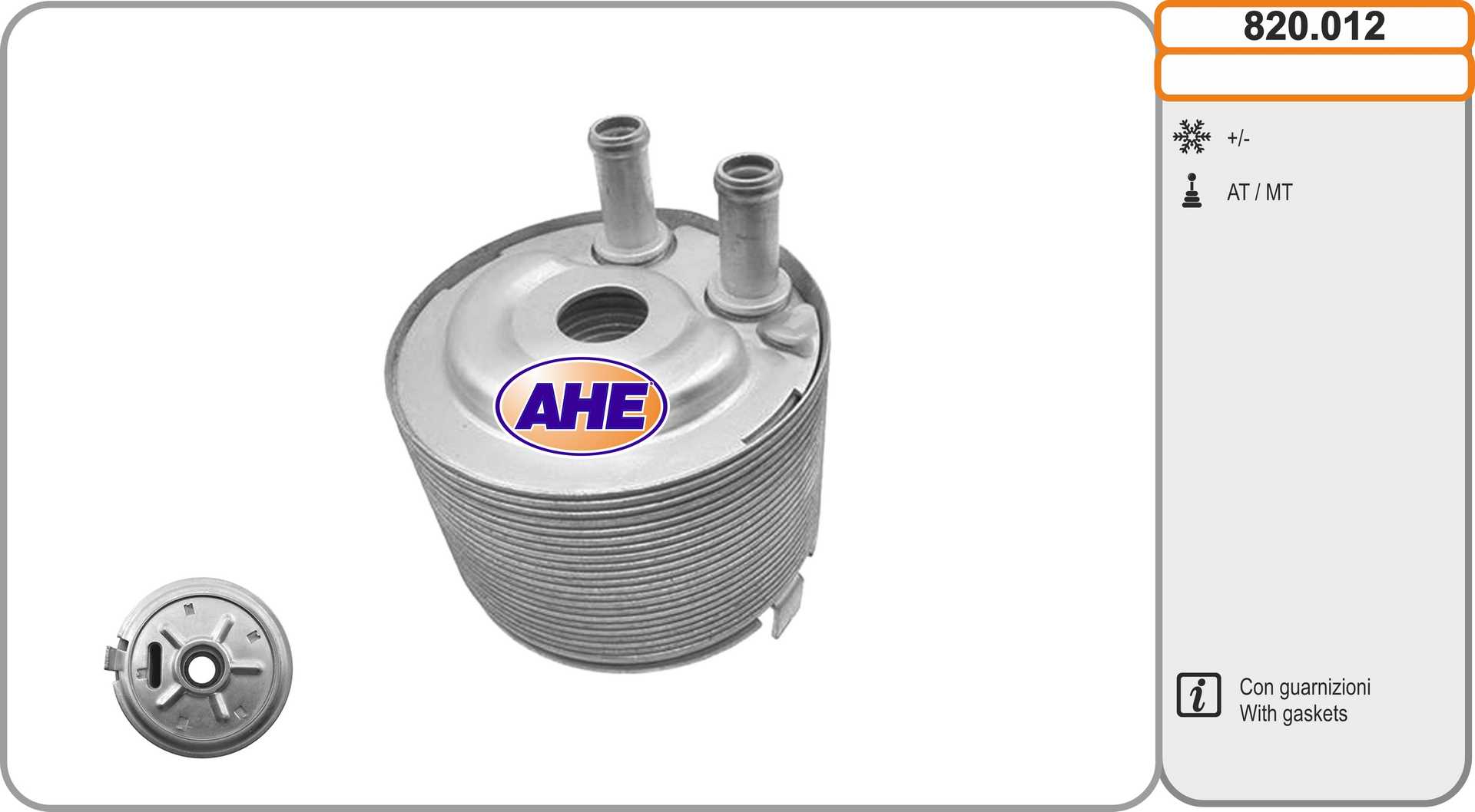 AHE 820.012 Radiatore olio,...