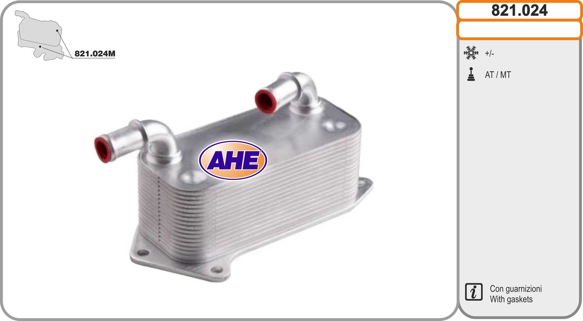 AHE 821.024 Radiatore olio,...