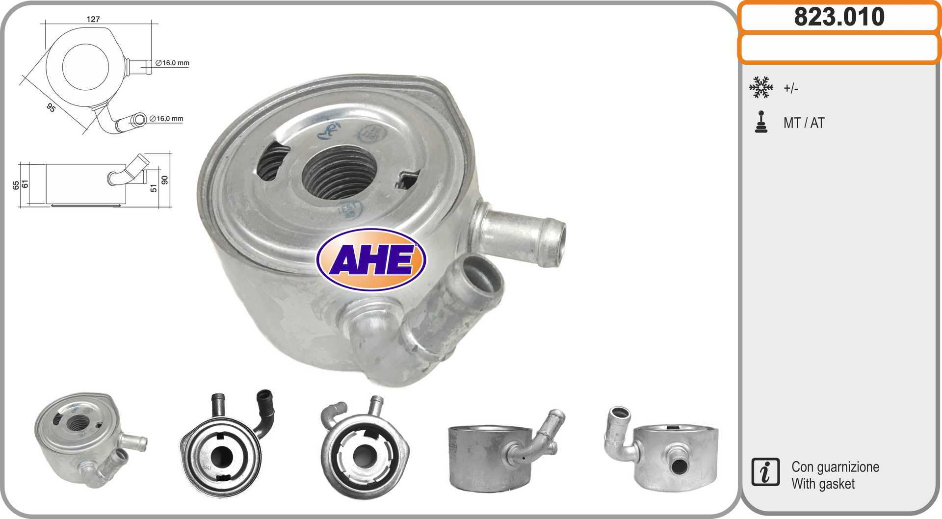AHE 823.010 Radiatore olio,...
