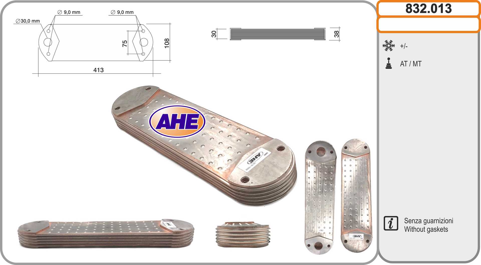 AHE 832.013 Radiatore olio,...