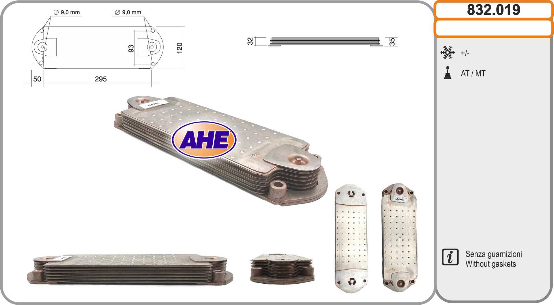 AHE 832.019 Radiatore olio,...