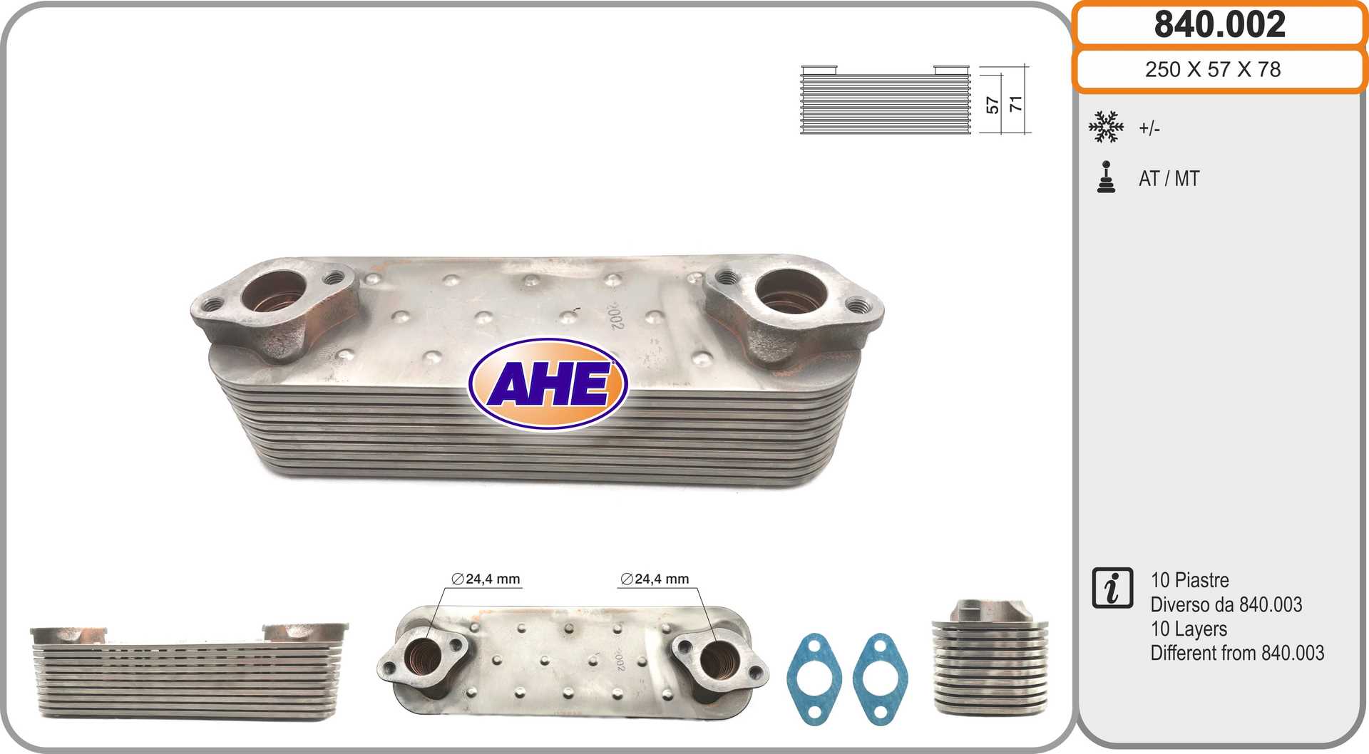 AHE 840.002 Radiatore olio,...