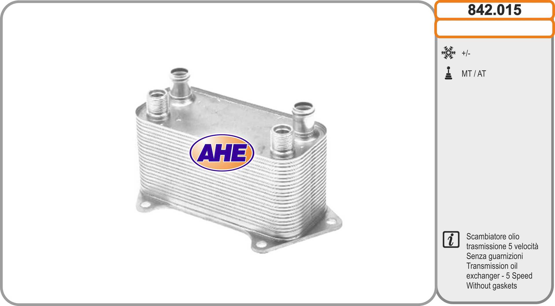 AHE 842.015 Radiatore olio,...