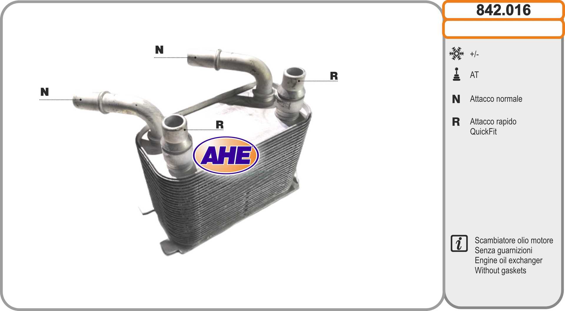 AHE 842.016 Radiatore olio,...