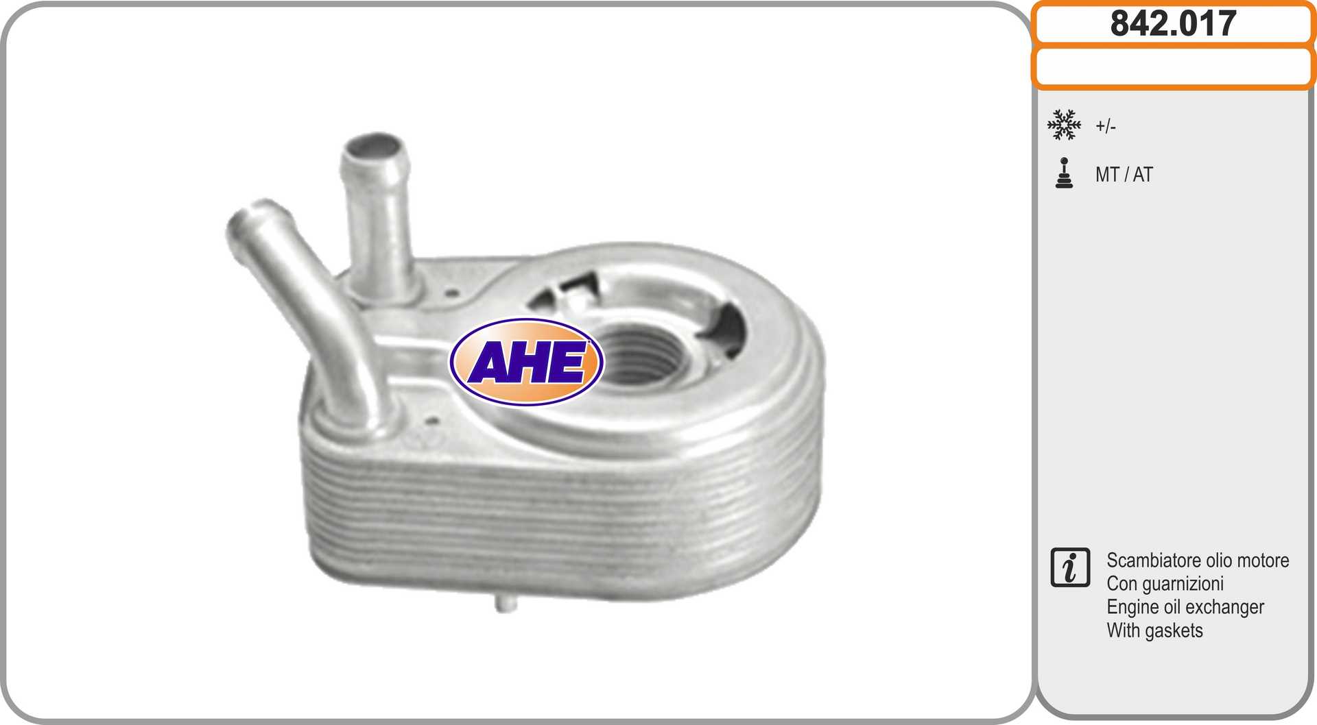 AHE 842.017 Radiatore olio,...