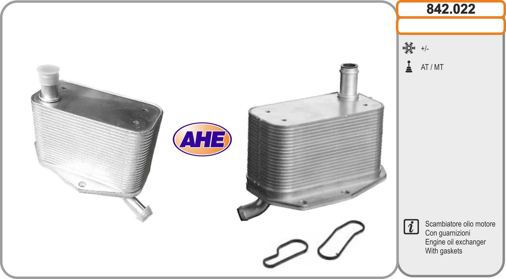 AHE 842.022 Radiatore olio,...