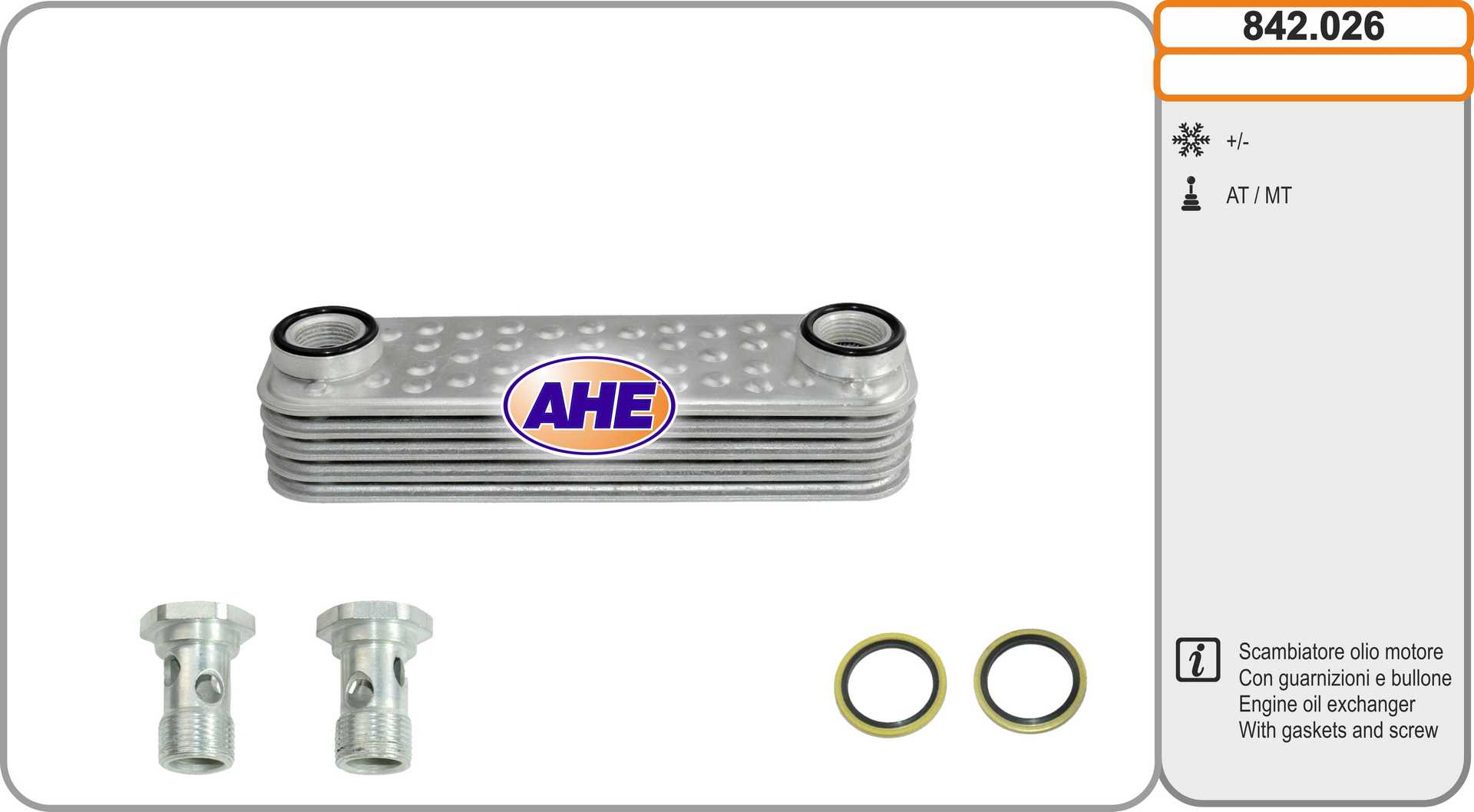 AHE 842.026 Radiatore olio,...