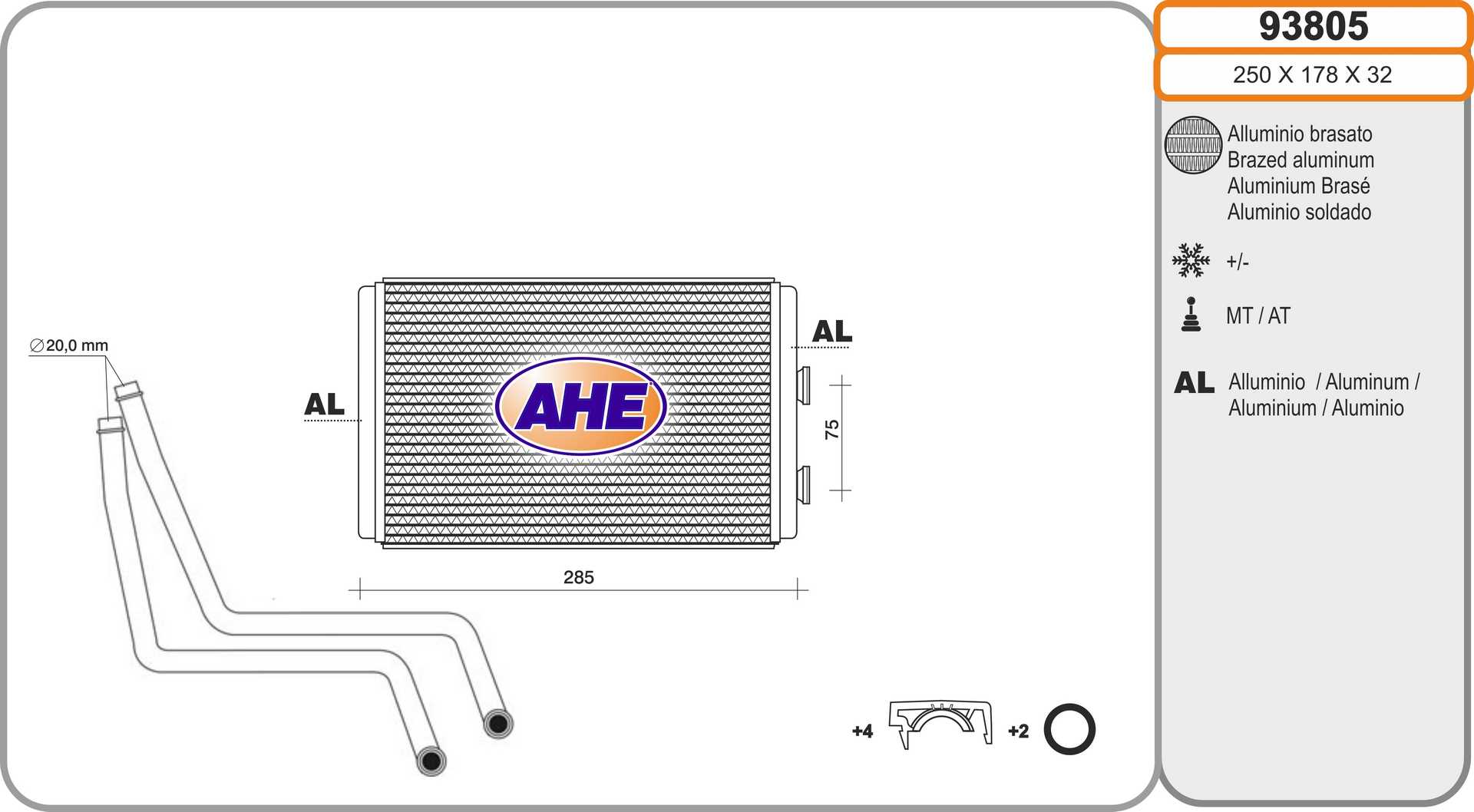 AHE 93805 Scambiatore...
