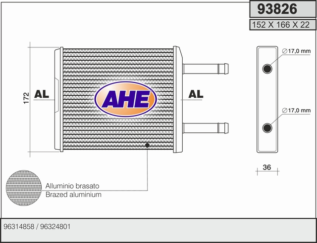 AHE 93826 Scambiatore...