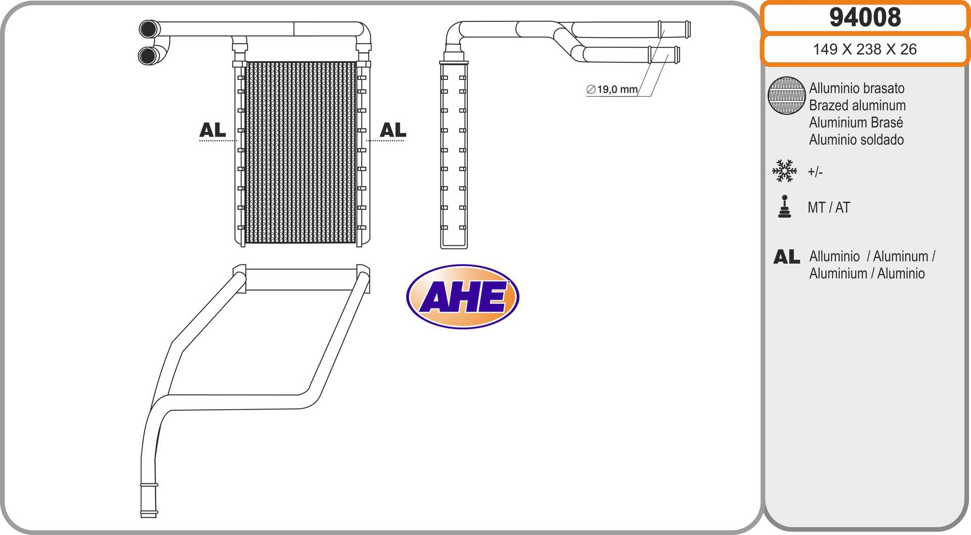AHE 94008 Scambiatore...