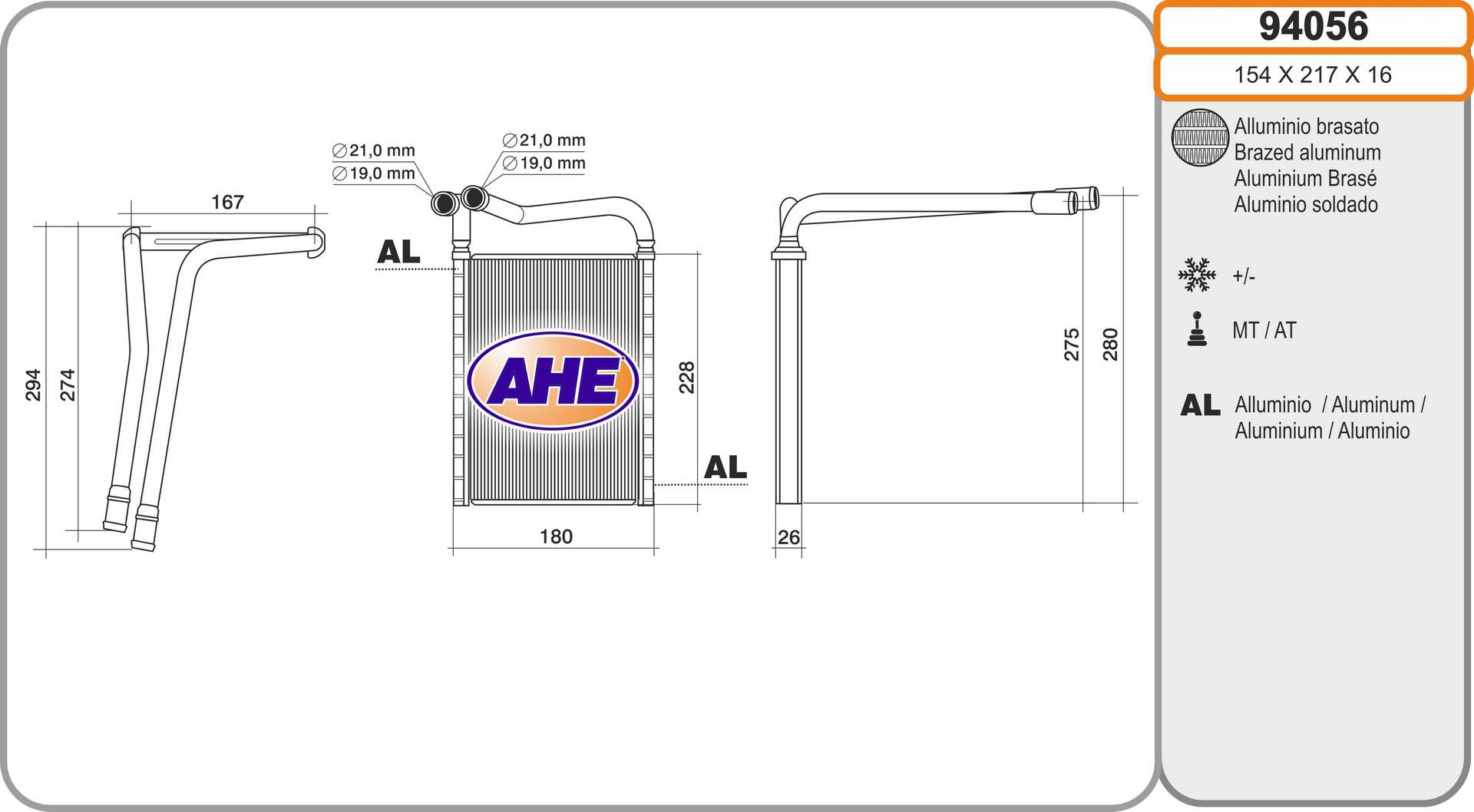 AHE 94056 Scambiatore...